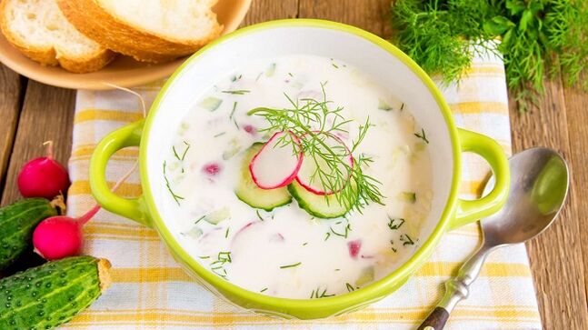kaip virti okroshka laikantis Dukano dietos